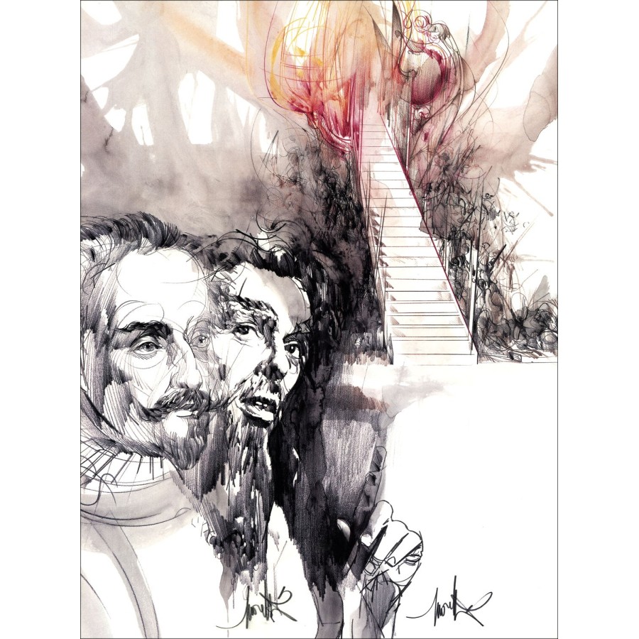 Comprar Litografía original Raymond MORETTI Hombre de Mancha 03 1985