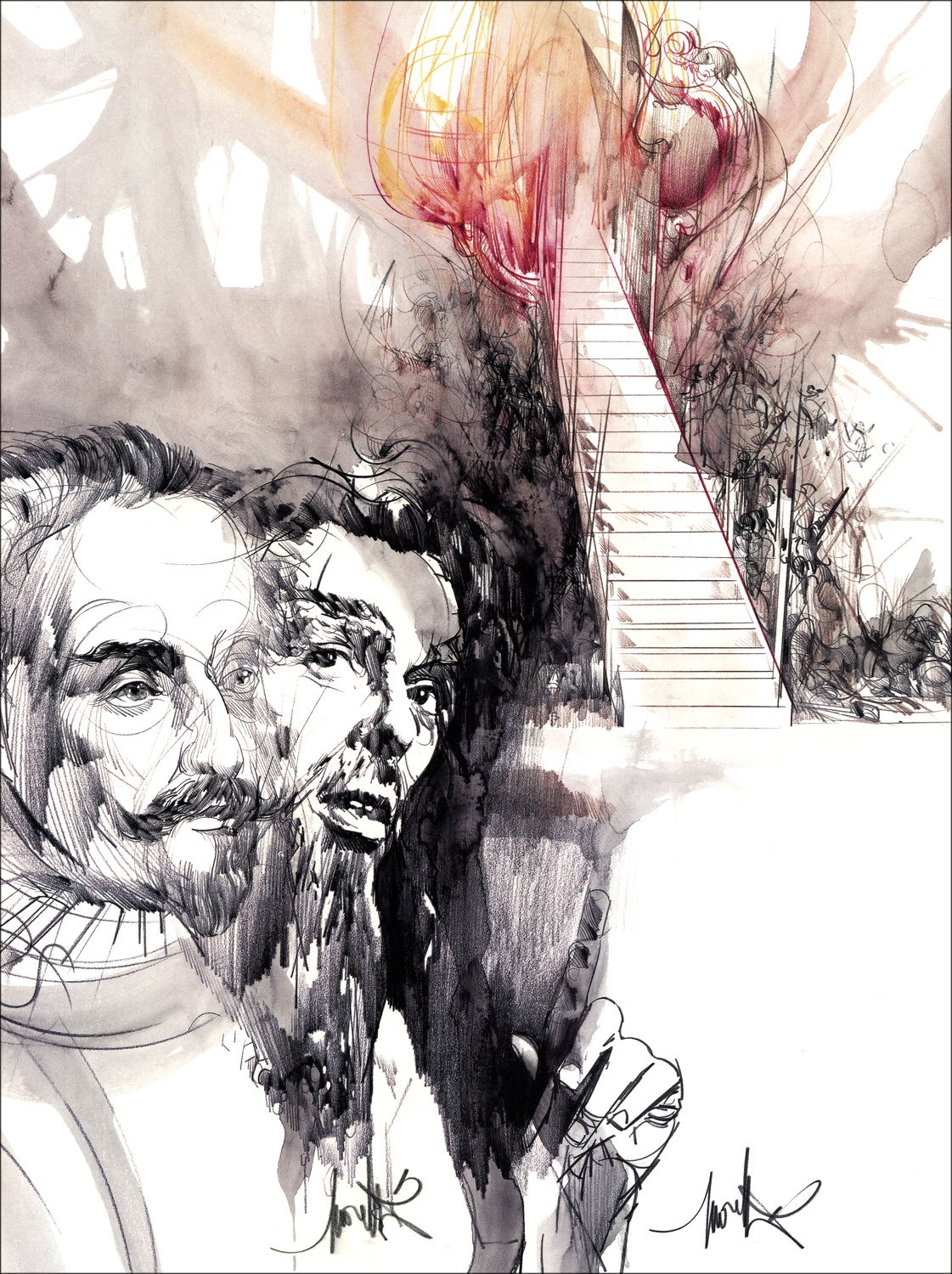 Comprar Litografía original Raymond MORETTI Hombre de Mancha 03 1985