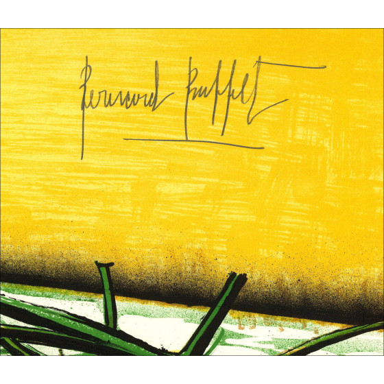 Bernard Buffet - Ramo de tulipán, Litografía Original