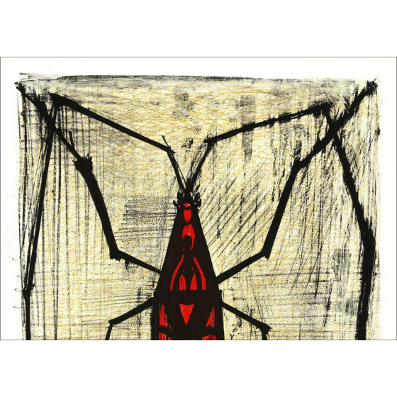 Bernard Buffet - Insekt: Nepe, Original-Lithographie unterzeichnet, 1964