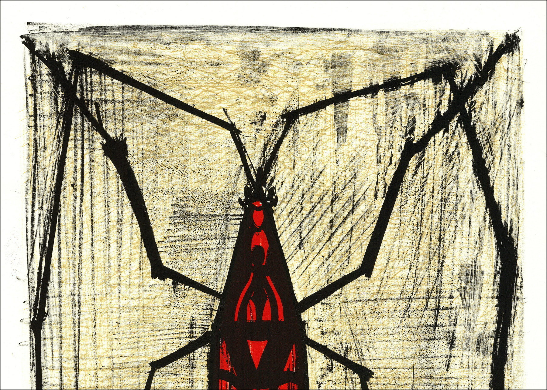 Bernard Buffet - Insekt: Nepe, Original-Lithographie unterzeichnet, 1964