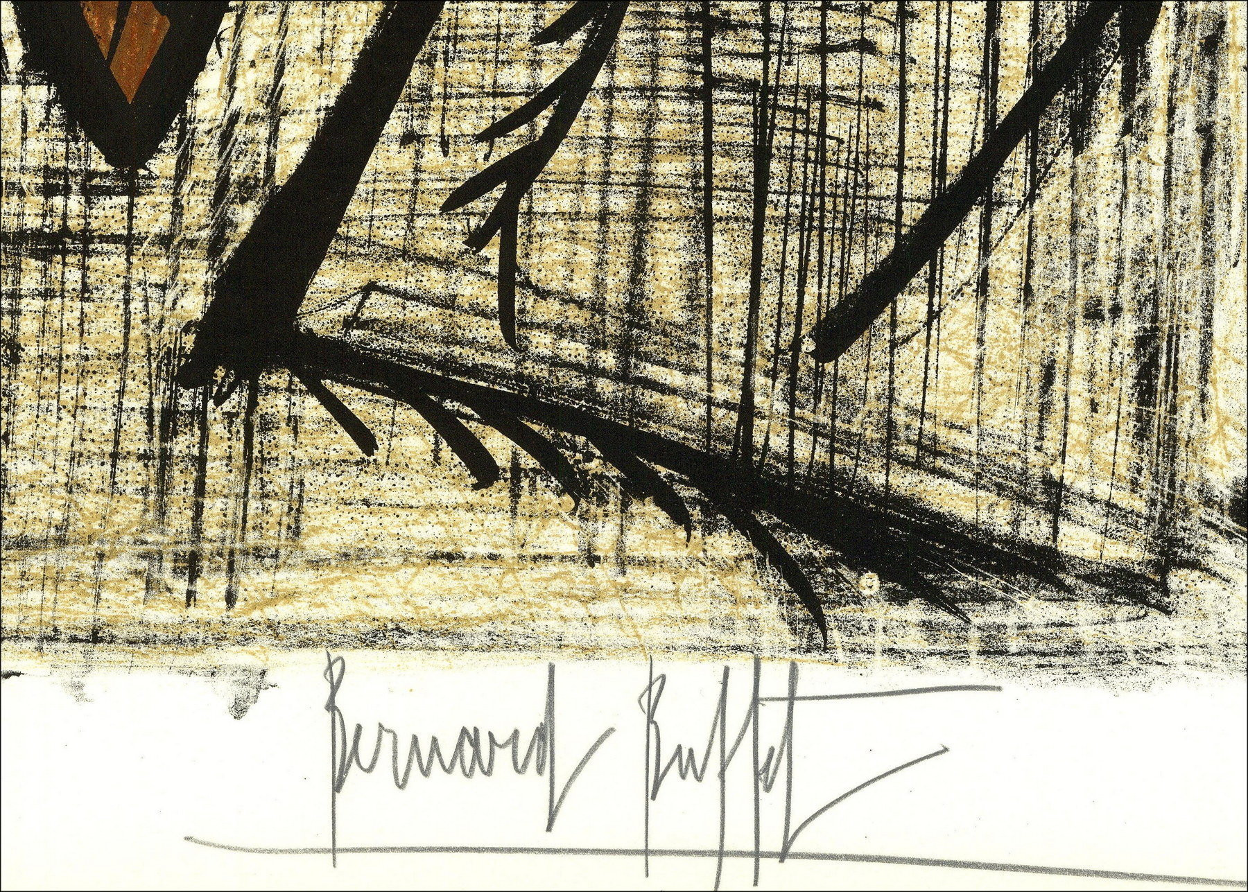 Bernard Buffet - Insekt: Nepe, Original-Lithographie unterzeichnet, 1964