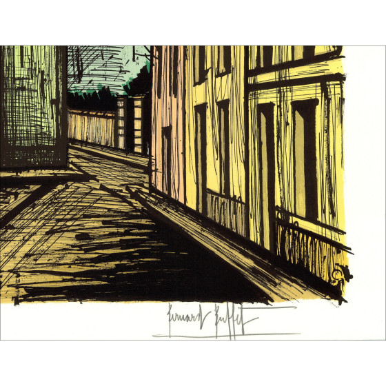 Bernard Buffet - Gloer Church, Original Lithograph, 58x76cm