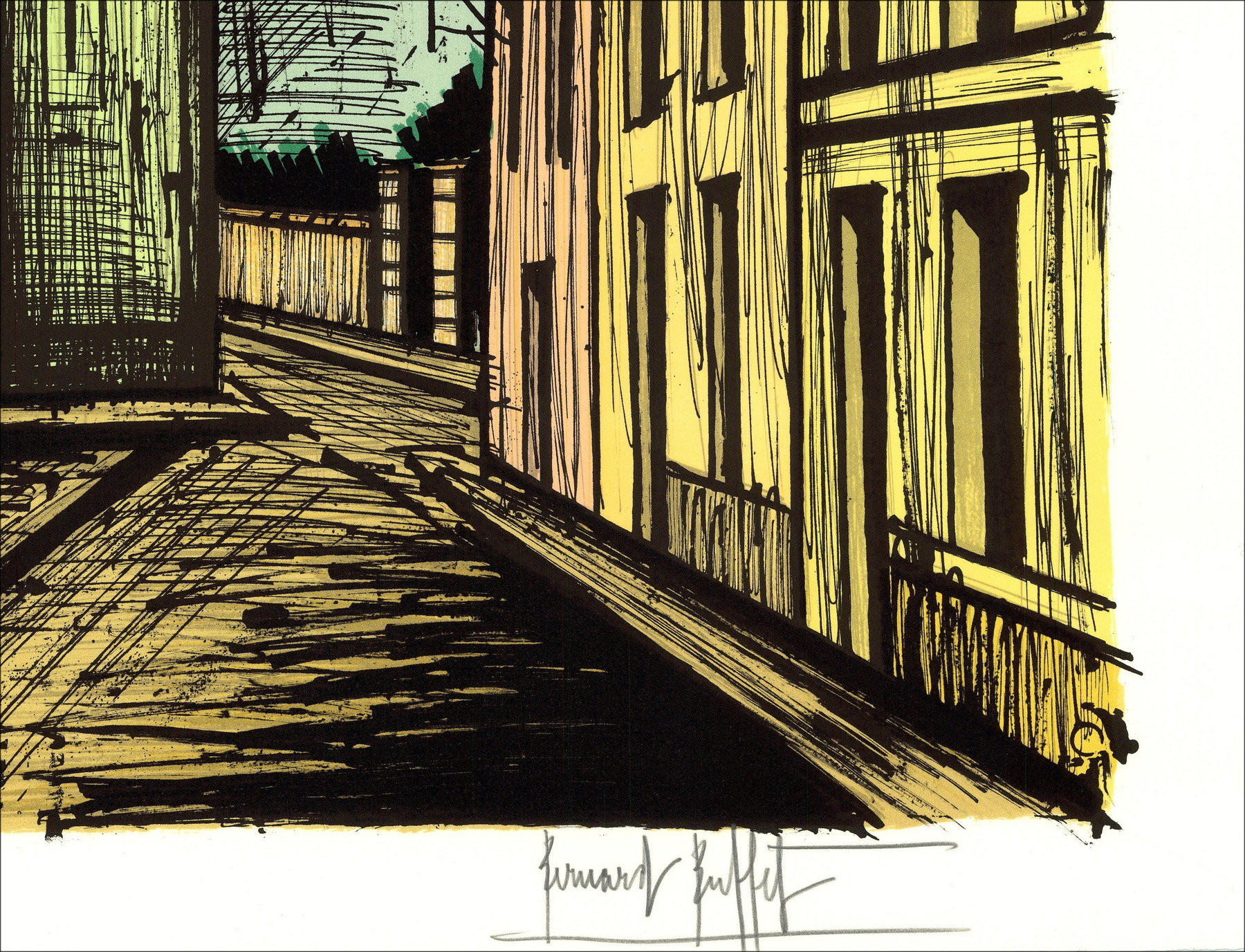 Bernard Buffet - Gloer Church, Original Litho, 58x76cm