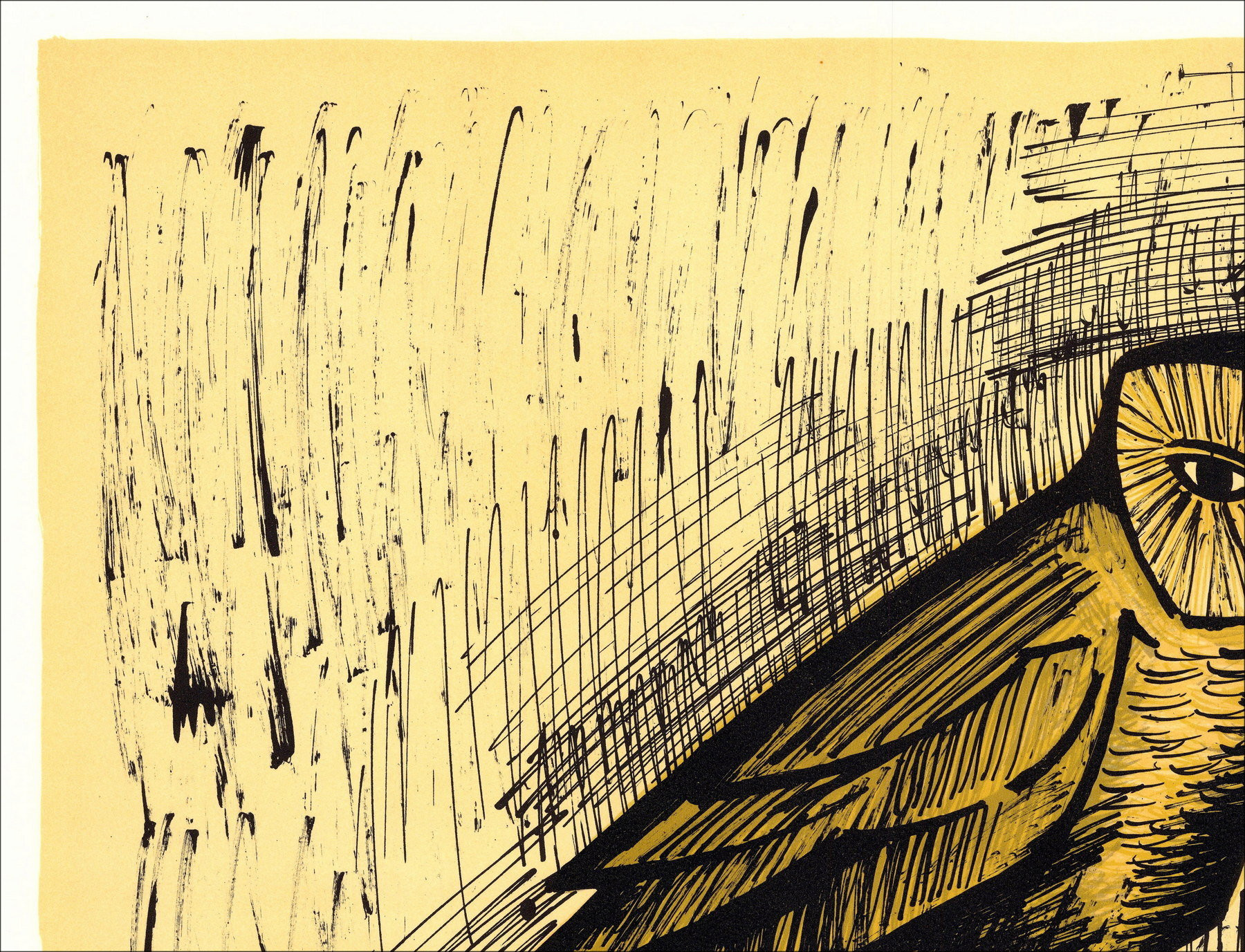Bernard Buffet - La Hulotte, Original Lithograph 1982