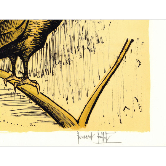 Bernard Buffet - La Hulotte, Litografía original 1982