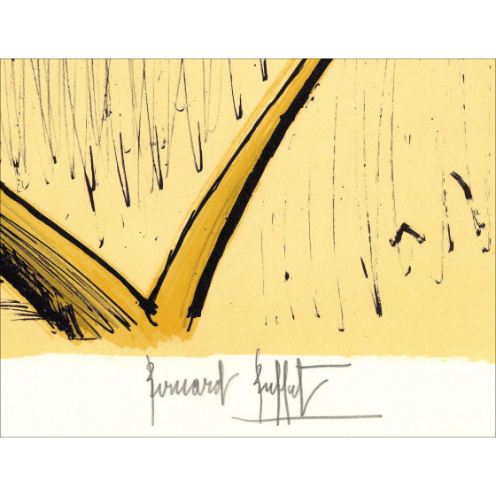 Bernard Buffet - La Hulotte, Original Lithograph 1982