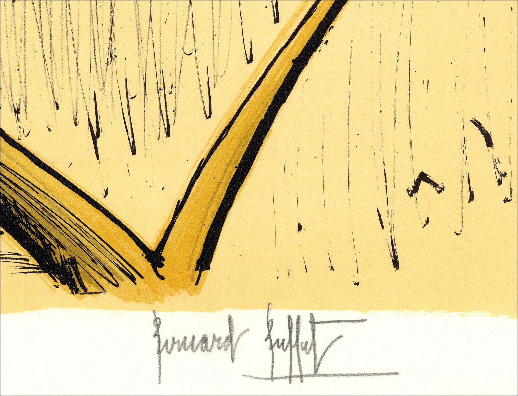 Bernard Buffet - La Hulotte, Original-Lithographie 1982