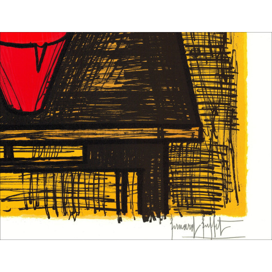 Bernard Buffet - Stillleben mit roter Pan, 1982
