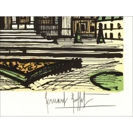 Bernard Buffet - Paris, die Invalides, Lithographie 1986
