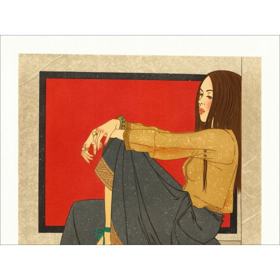Philippe Noyer – Lithographie La Femme au fauve