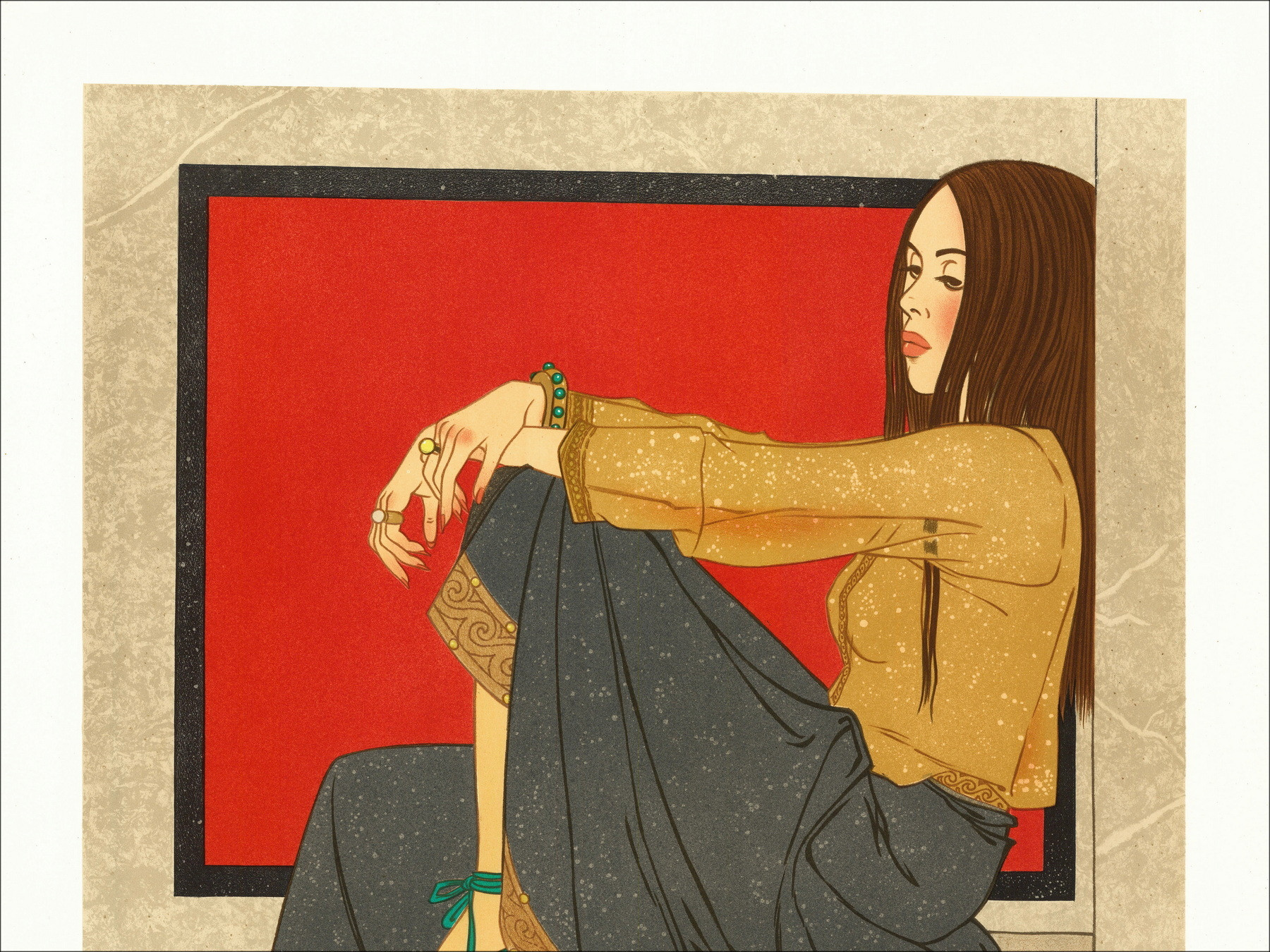 Philippe Noyer – Lithographie La Femme au fauve