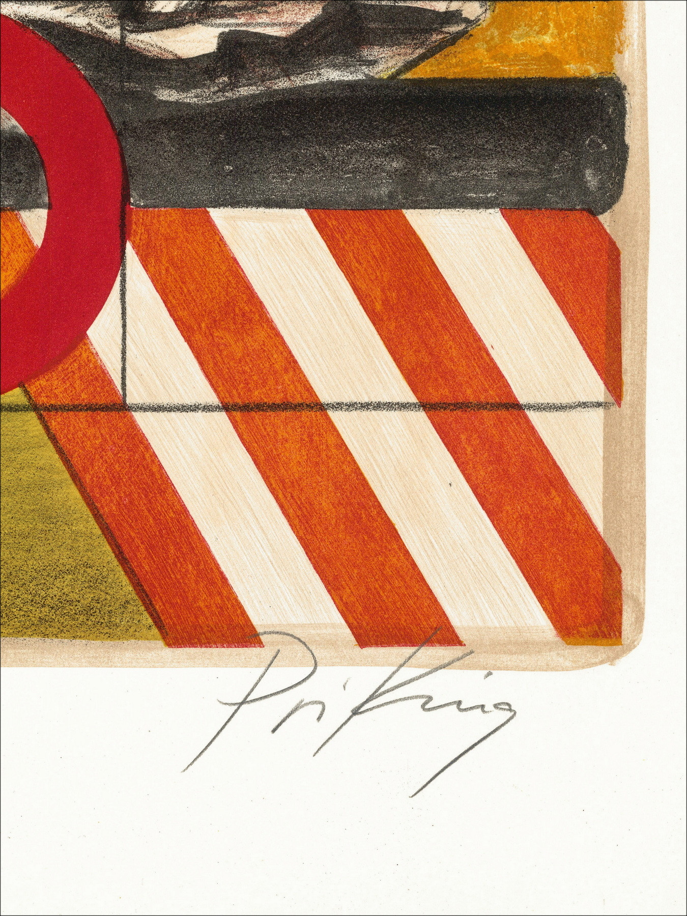 Frantz Rapiken - Lithographie nach dem Sturm, 1972