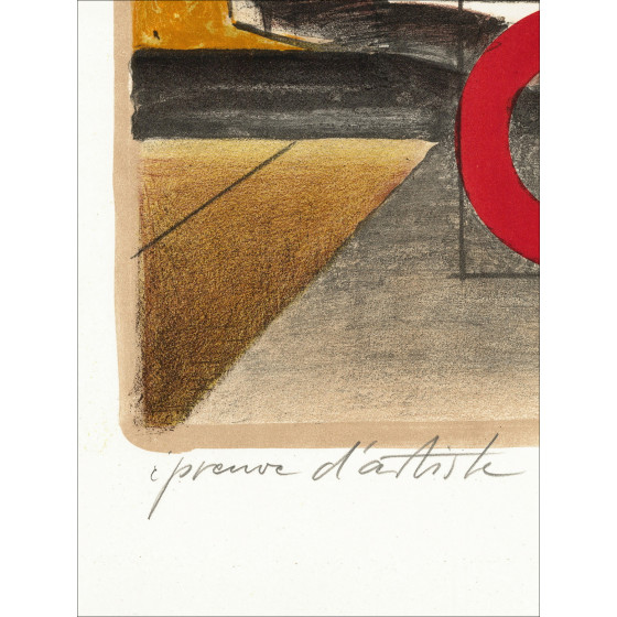 Frantz priking - litografía después de la tormenta, 1972