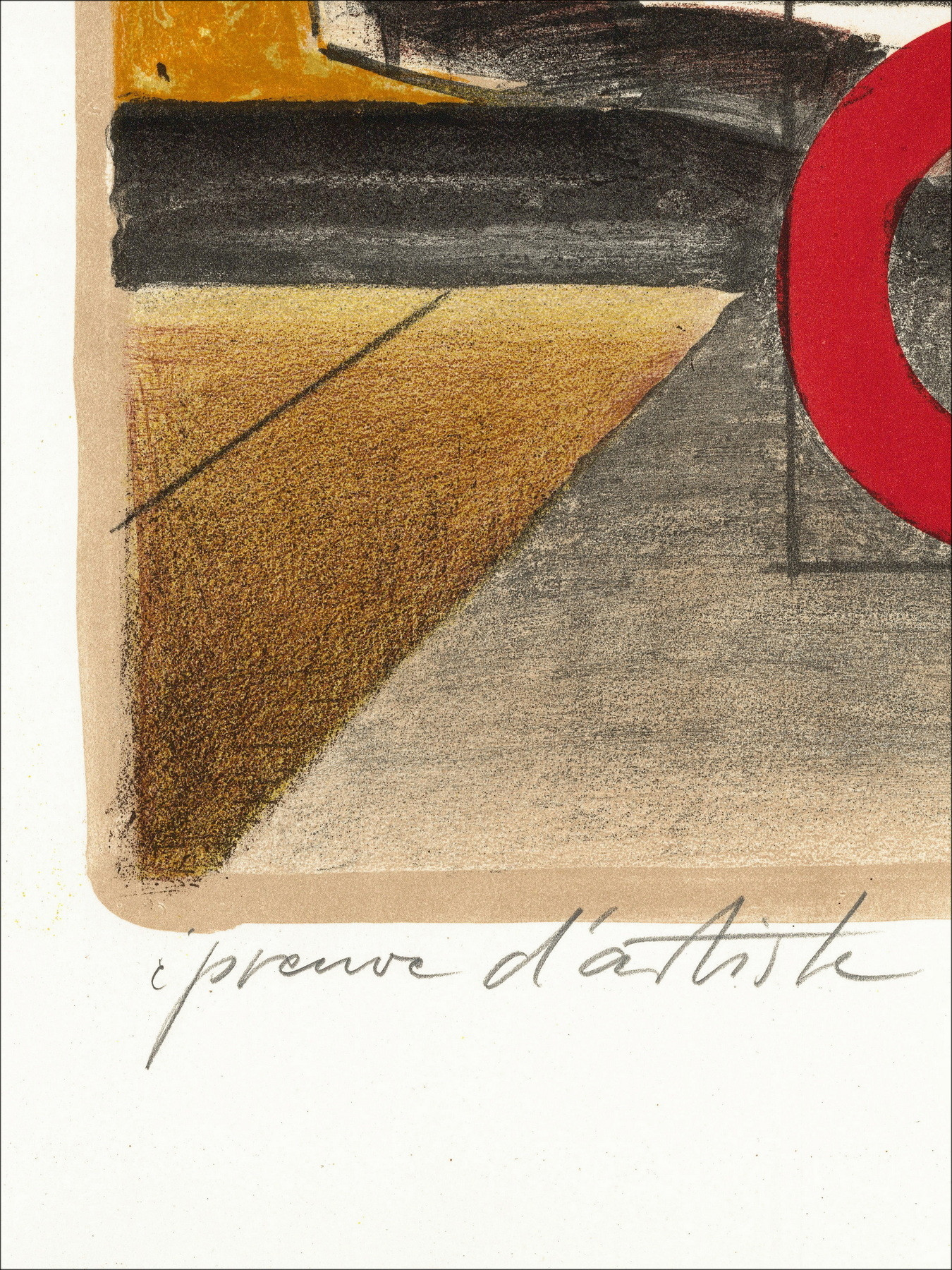Frantz priking - litografía después de la tormenta, 1972