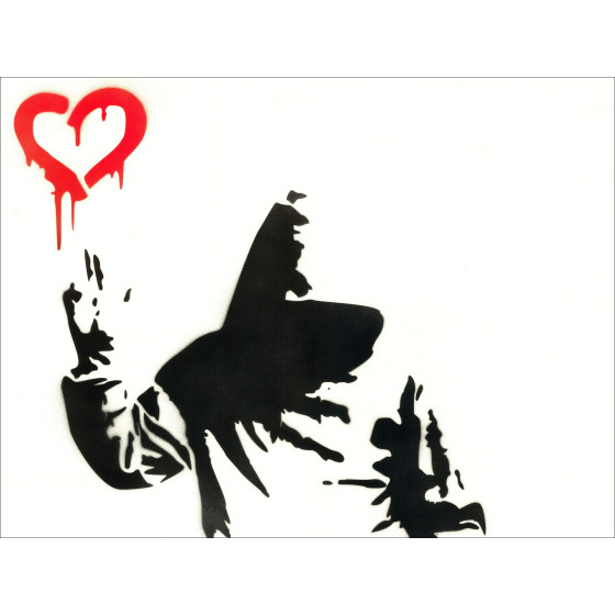Ban ( (na) fra_Latn Schilderij Love Over Money