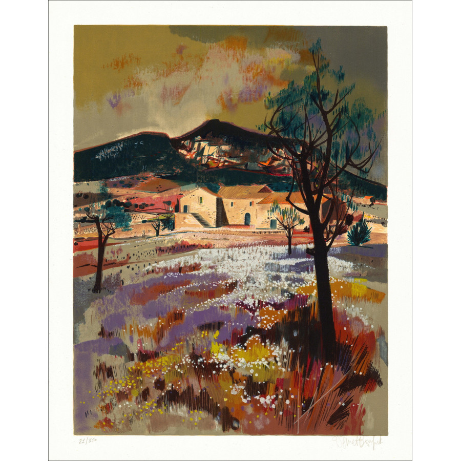 Robert Vernet-Bonfort - Lithography Landscape of Provence