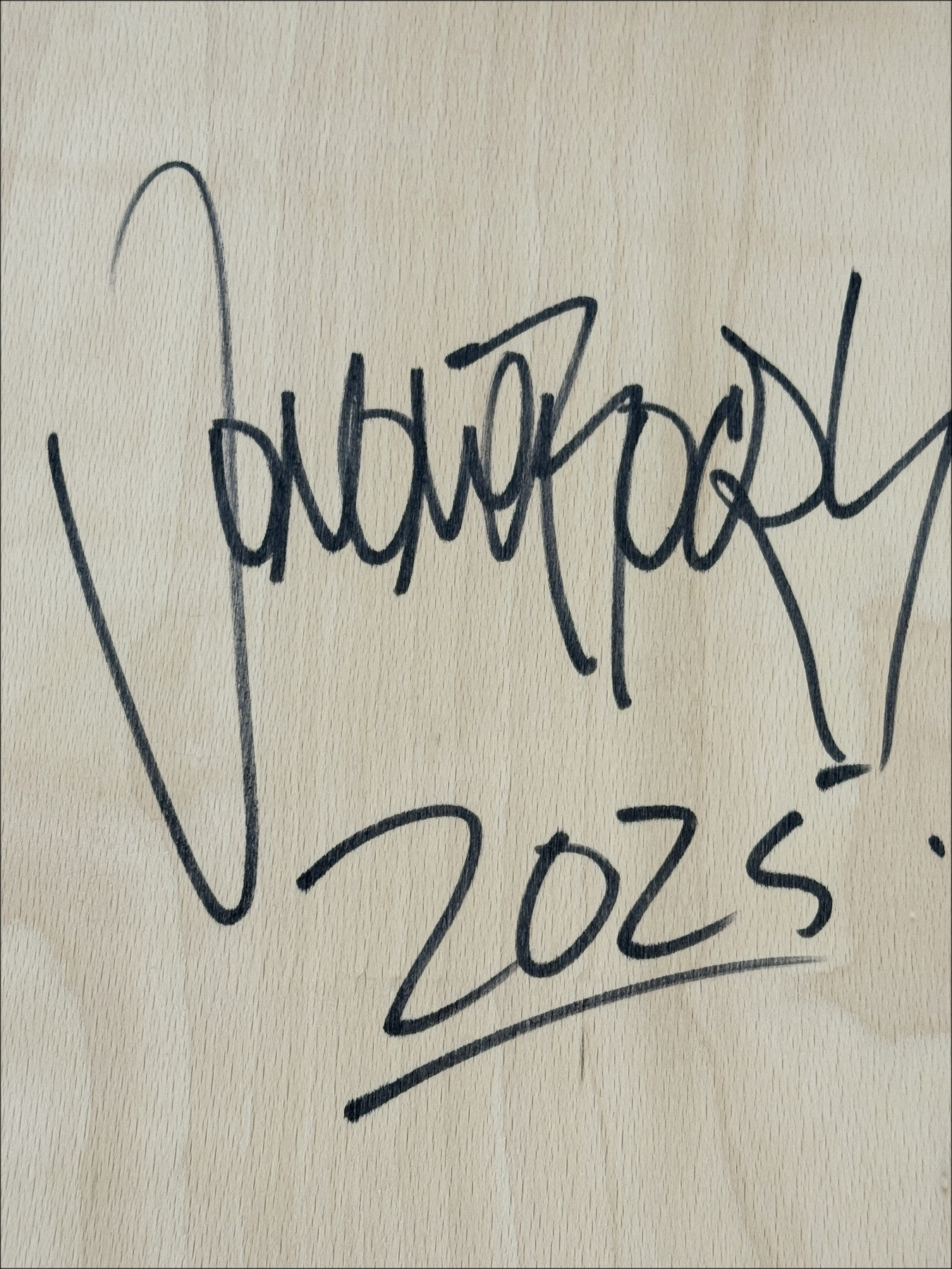 Jonone - Composizione in nero I, vernice in legno 2025