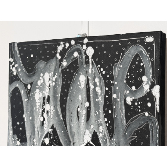Jonone - Composizione in Black III, Pittura 2025