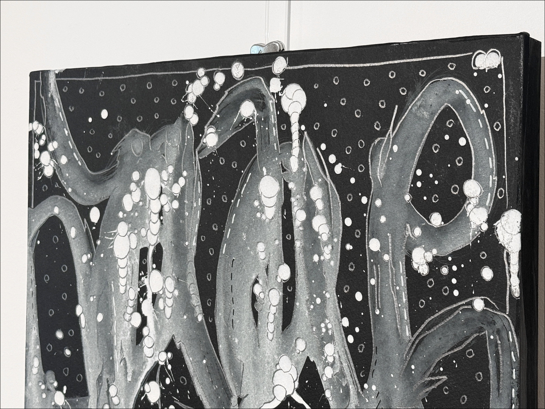 Jonone - Composizione in Black III, Pittura 2025