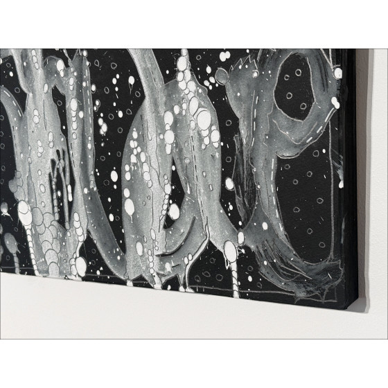 Jonone - Composizione in Black III, Pittura 2025