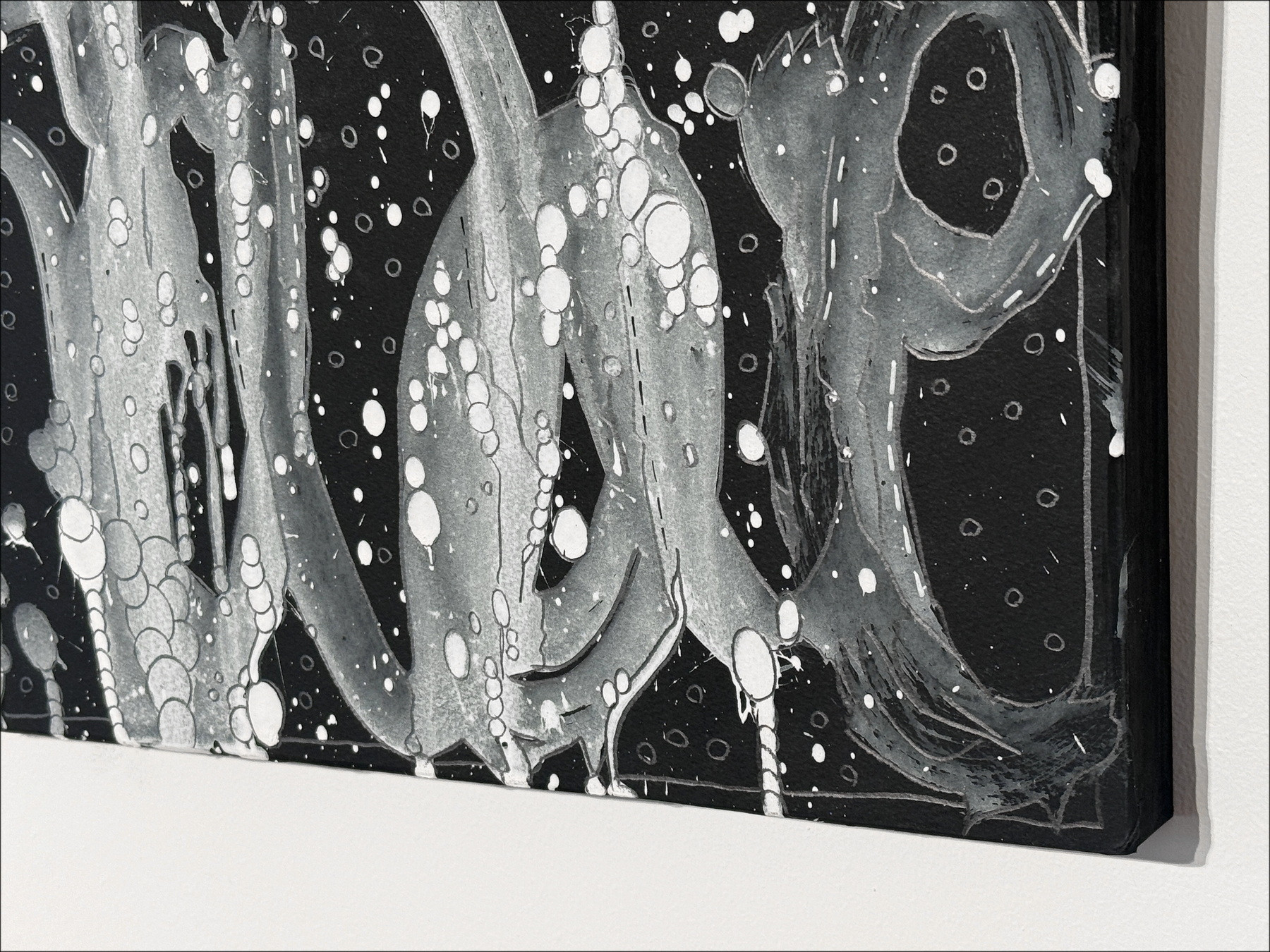 Jonone - Composizione in Black III, Pittura 2025