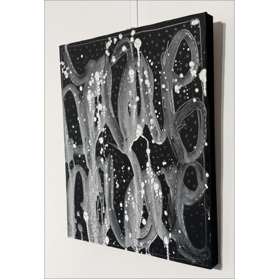 Jonone - Composizione in Black III, Pittura 2025