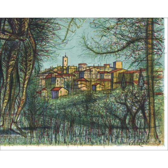 Buy Jean CARZOU Lithograph Saint Paul de Vence 1959