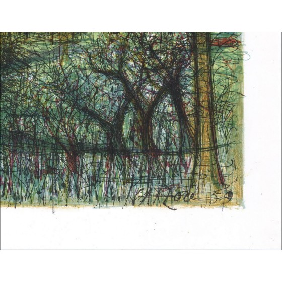 Acquista Jean CARZOU Litografia Saint Paul de Vence 1959.
