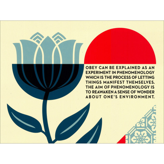 Shepard Fairy (obedecer) - PHENOMENOLOGY IN BLOOM, 2025