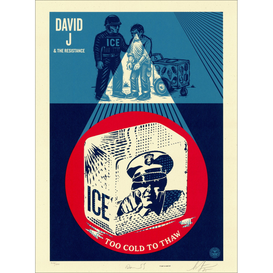 Shepard Fairy (obbedire) - ICE TOO COLD TO THAW, 2025