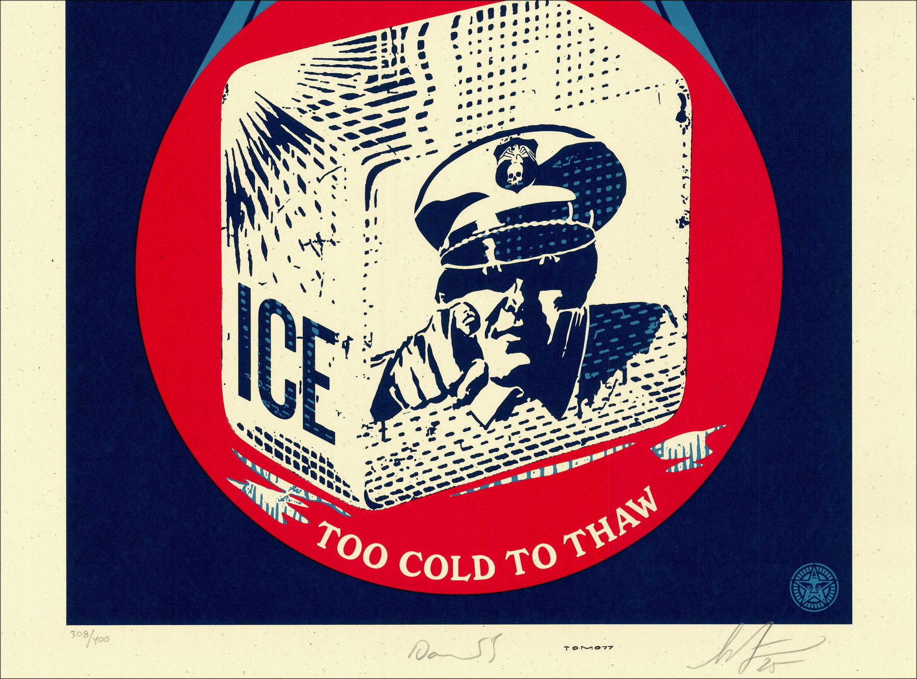 Shepard Fairy (Obey) - Ice Too Cold to Thaw, 2025