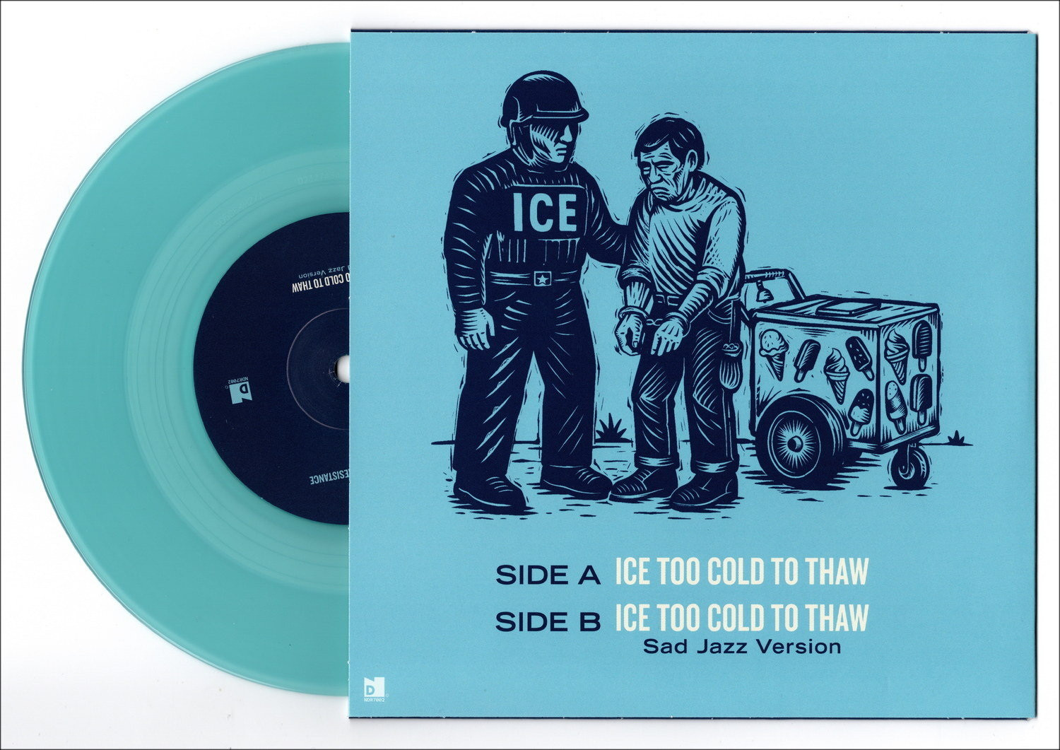 SHEPARD FAIREY (OBEY) ICE Too Cold to Thaw, David J, disc