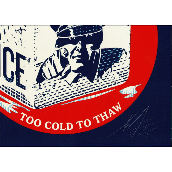 SHEPARD FAIREY (OBEY) ICE Too Cold to Thaw, David J, disc