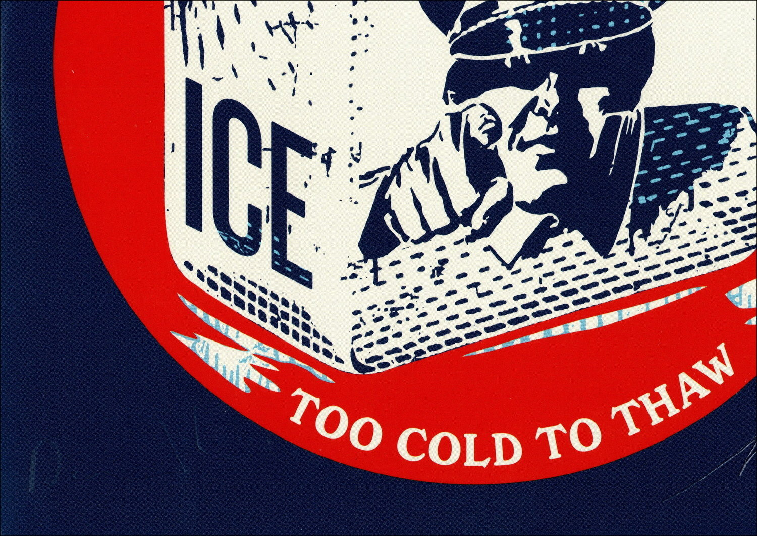 SHEPARD FAIREY (OBEY) ICE Too Cold to Thaw, David J, disco