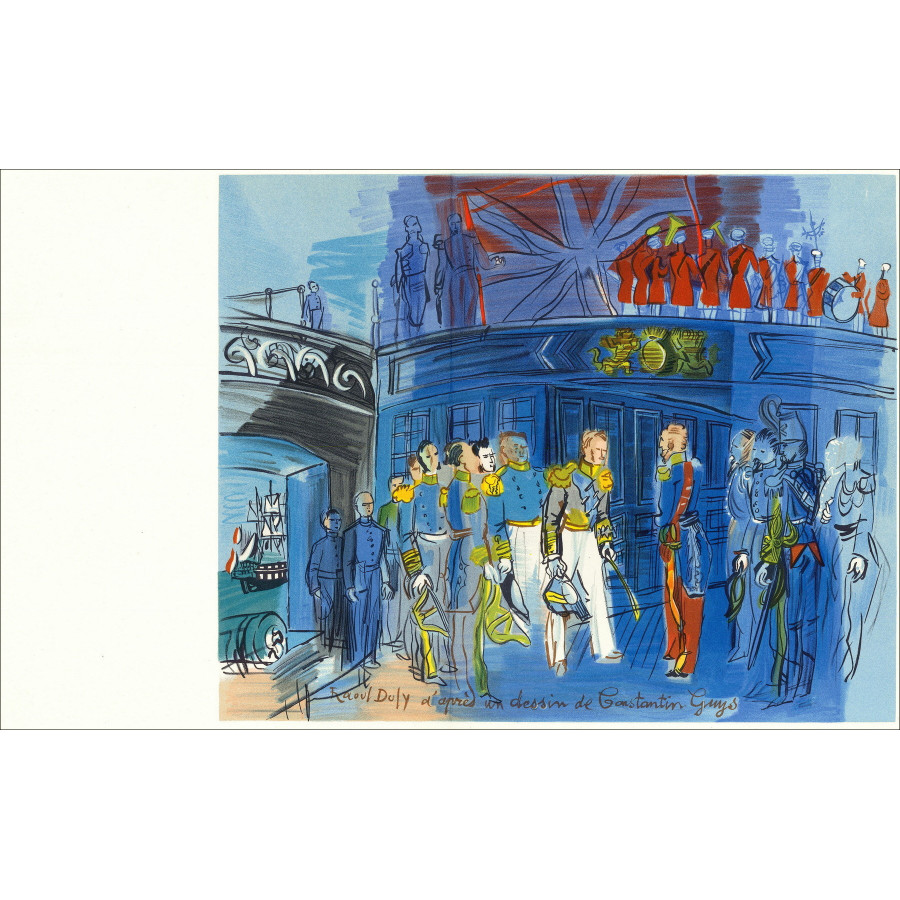 Raoul Dufy - Litografía "El Príncipe de Joinville" 30x48cm - 1965