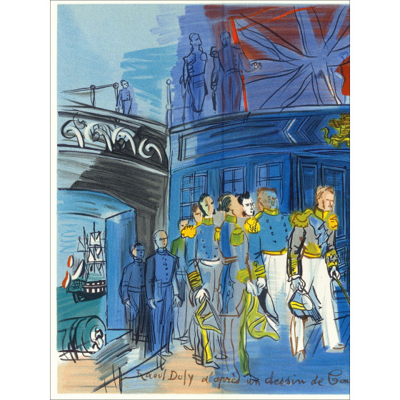 Raoul DUFY - Lithographie "Le prince de Joinville" 30x48cm - 1965