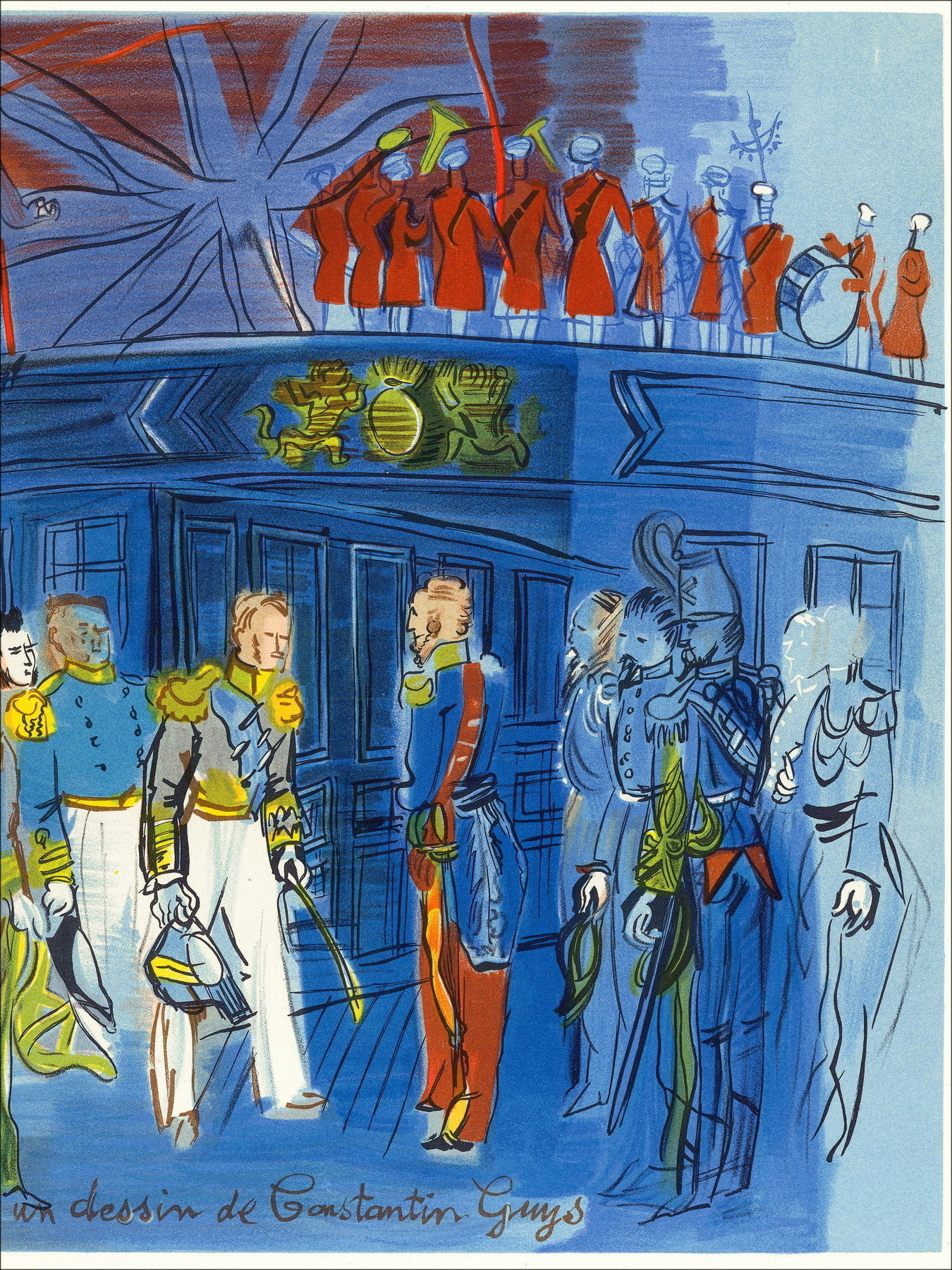 Raoul Dufy - Lithographie "Der Prinz von Joinville" 30x48cm - 1965