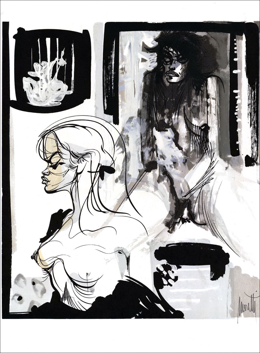 Buy The street Saint Denis 13 Raymond MORETTI Original Lithograph