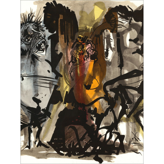 Raymond Moretti – Lithographie La Rue Saint Denis 18