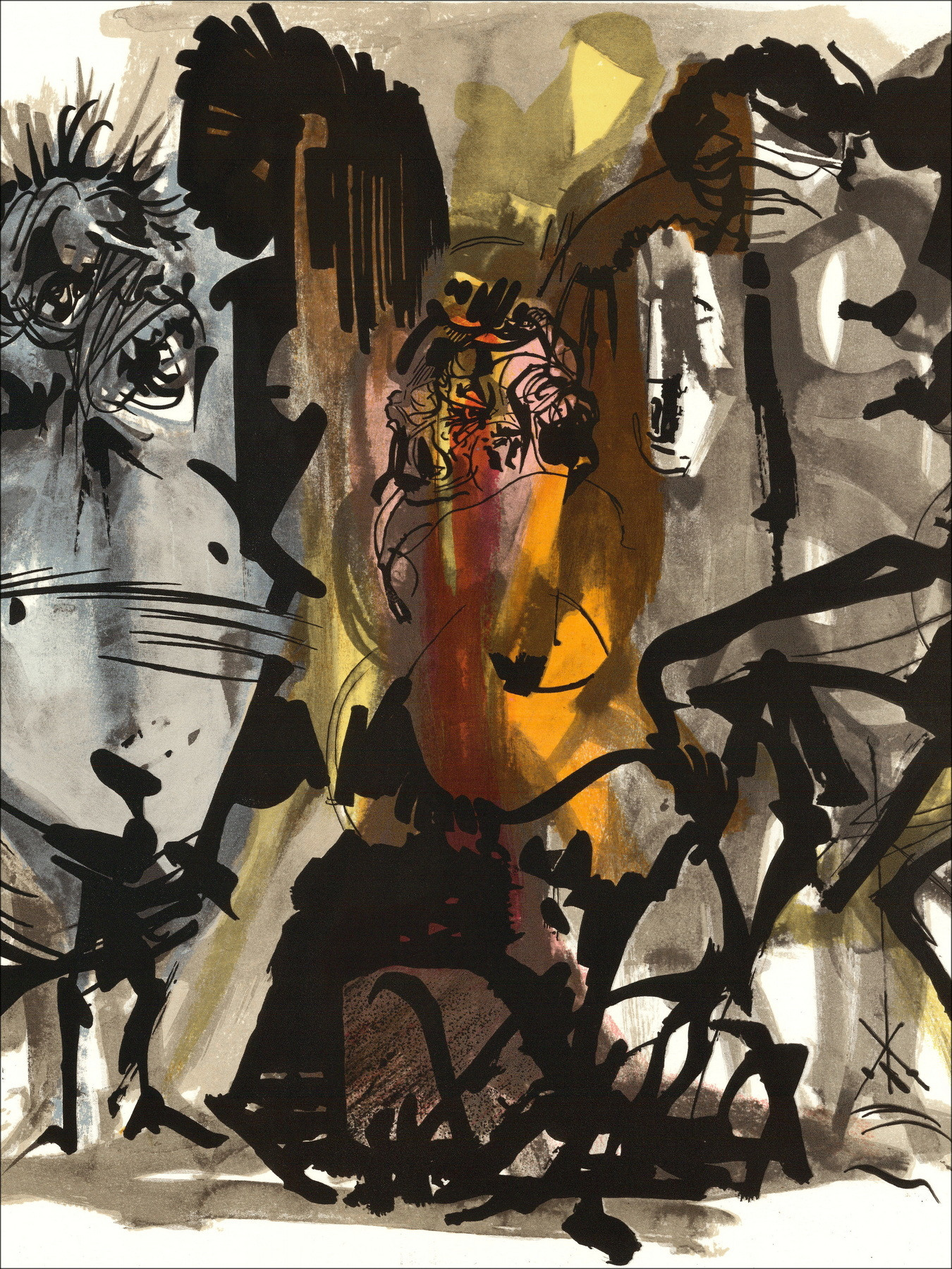 Raymond Moretti – Lithographie La Rue Saint Denis 18