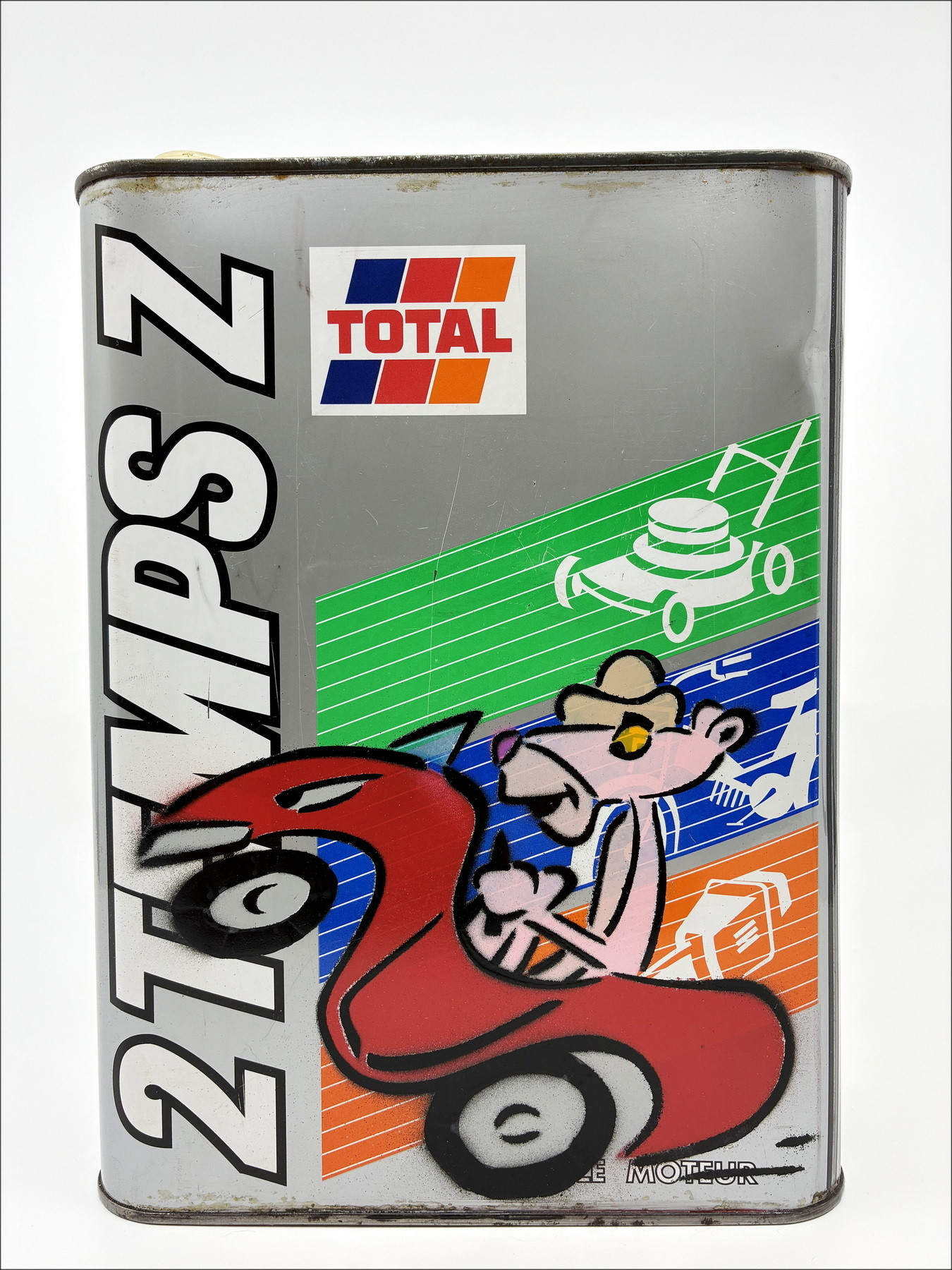 Pink panther DEZACHE Original Painting on Can 2023