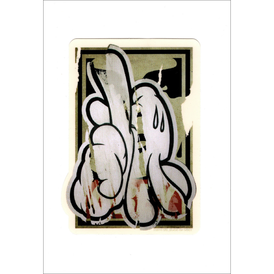 Oney X D * Face - Stickers Street Art