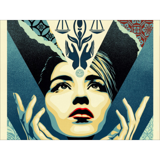 Shepard Fairey (Obey) – Sérigraphie signée, Uplift Justice 2025