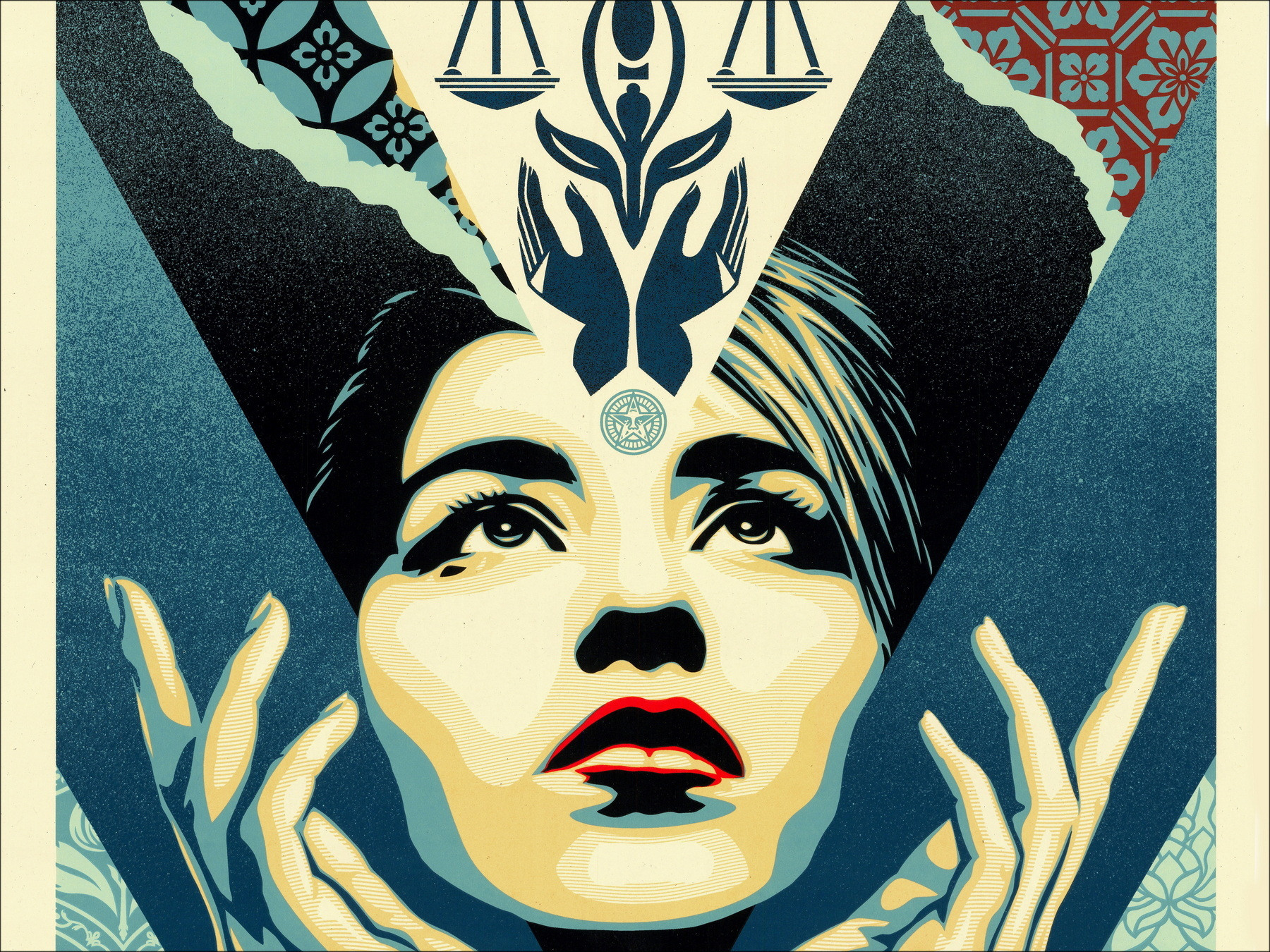 Shepard Fairey (Obey) – Sérigraphie signée, Uplift Justice 2025