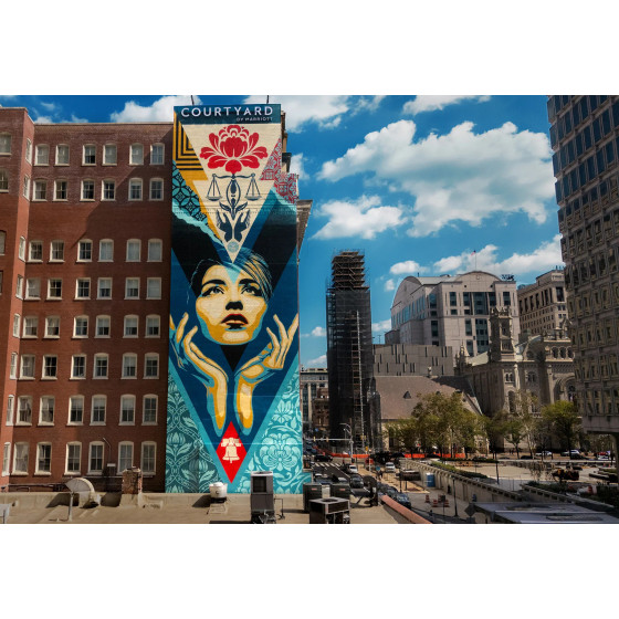Shepard Fairy (OBEY) - Service stampata, Uplift Justice 2025