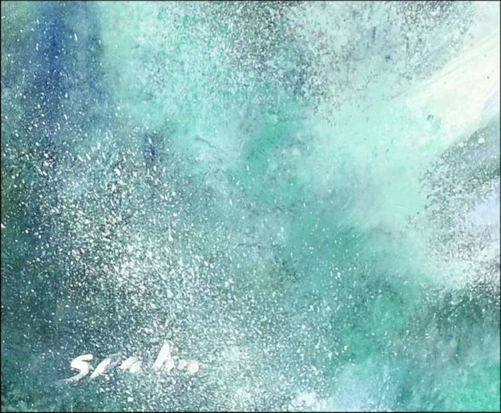 Victor Spahn, Golfeur le swing, peinture originale huile sur toile