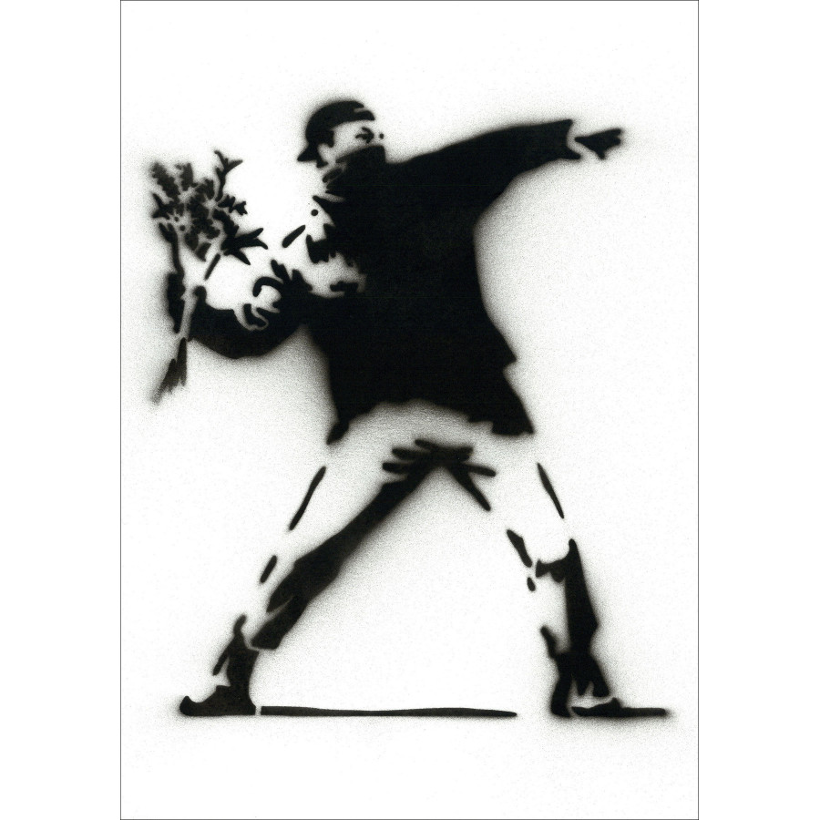 Banksy (na) - Bloemwerper, Originele Stencil