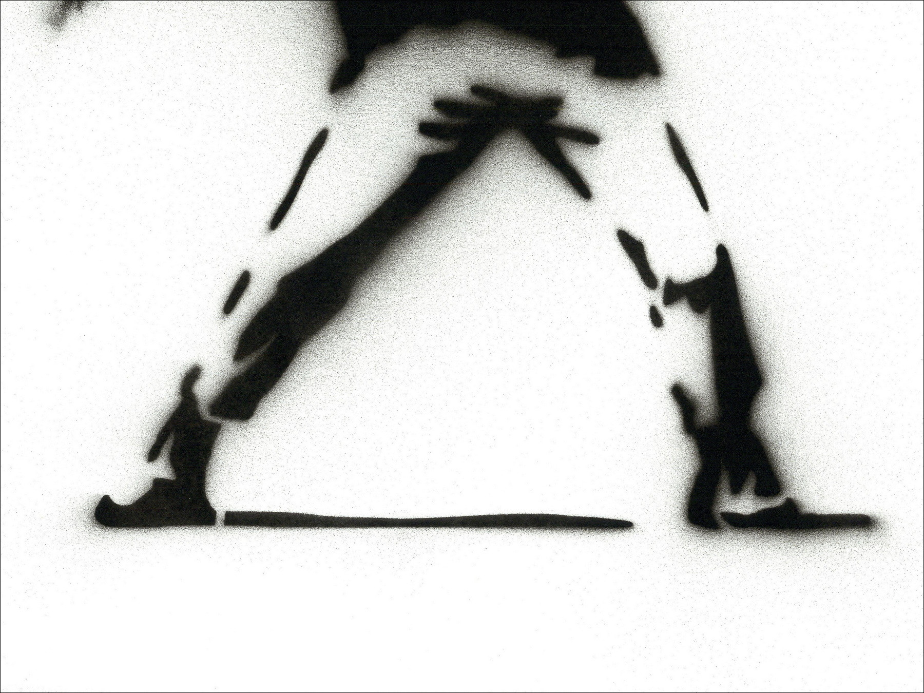 Banksy (na) - Bloemwerper, Originele Stencil