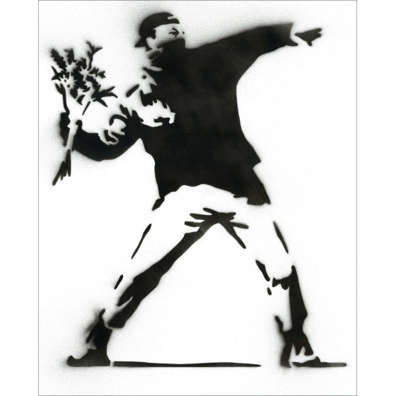 BANKSY (after) - Flower Thrower